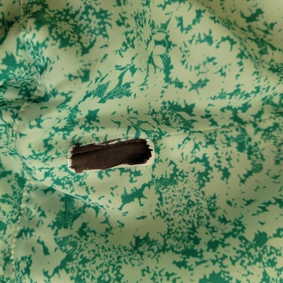 NICHOLAS Crossover Gathered Dress - Aqua Shadow Multi ~ size 2 - Picture 11 of 13